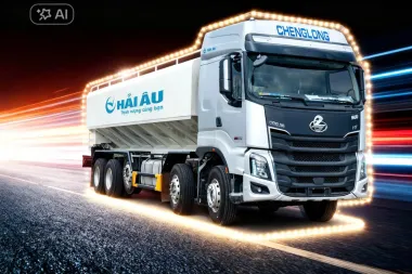 XE TẢI CHENGLONG 10x4 BỒN CHỞ CÁM