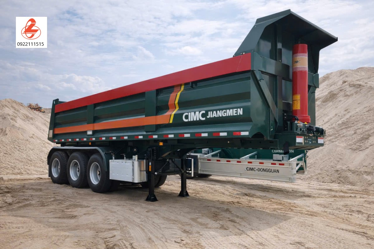 Mooc ben CIMC 3 trục 25m3 ch&iacute;nh h&atilde;ng tải nặng