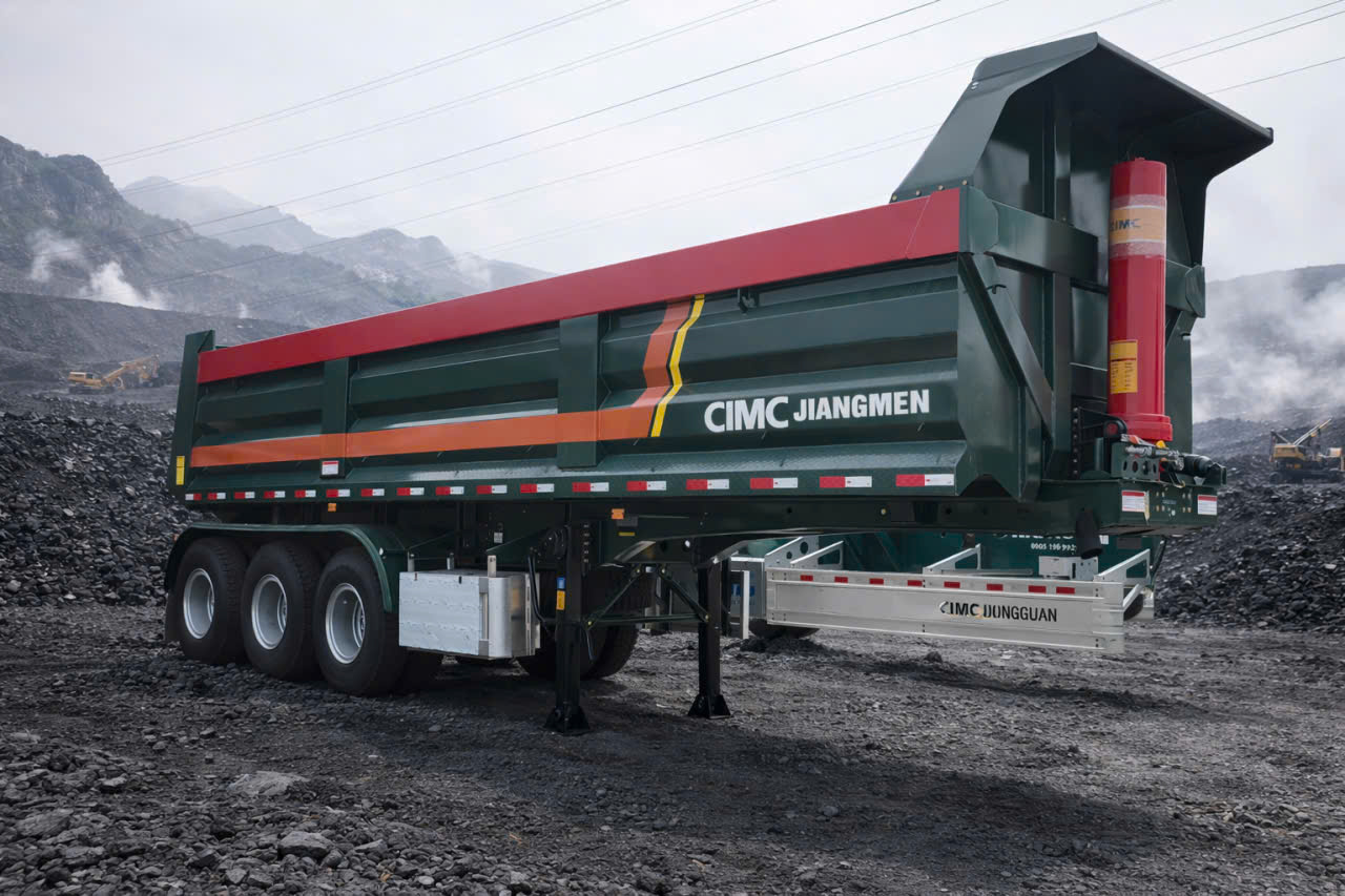 Th&ugrave;ng ben CIMC dung t&iacute;ch 25m3 th&eacute;p cường lực