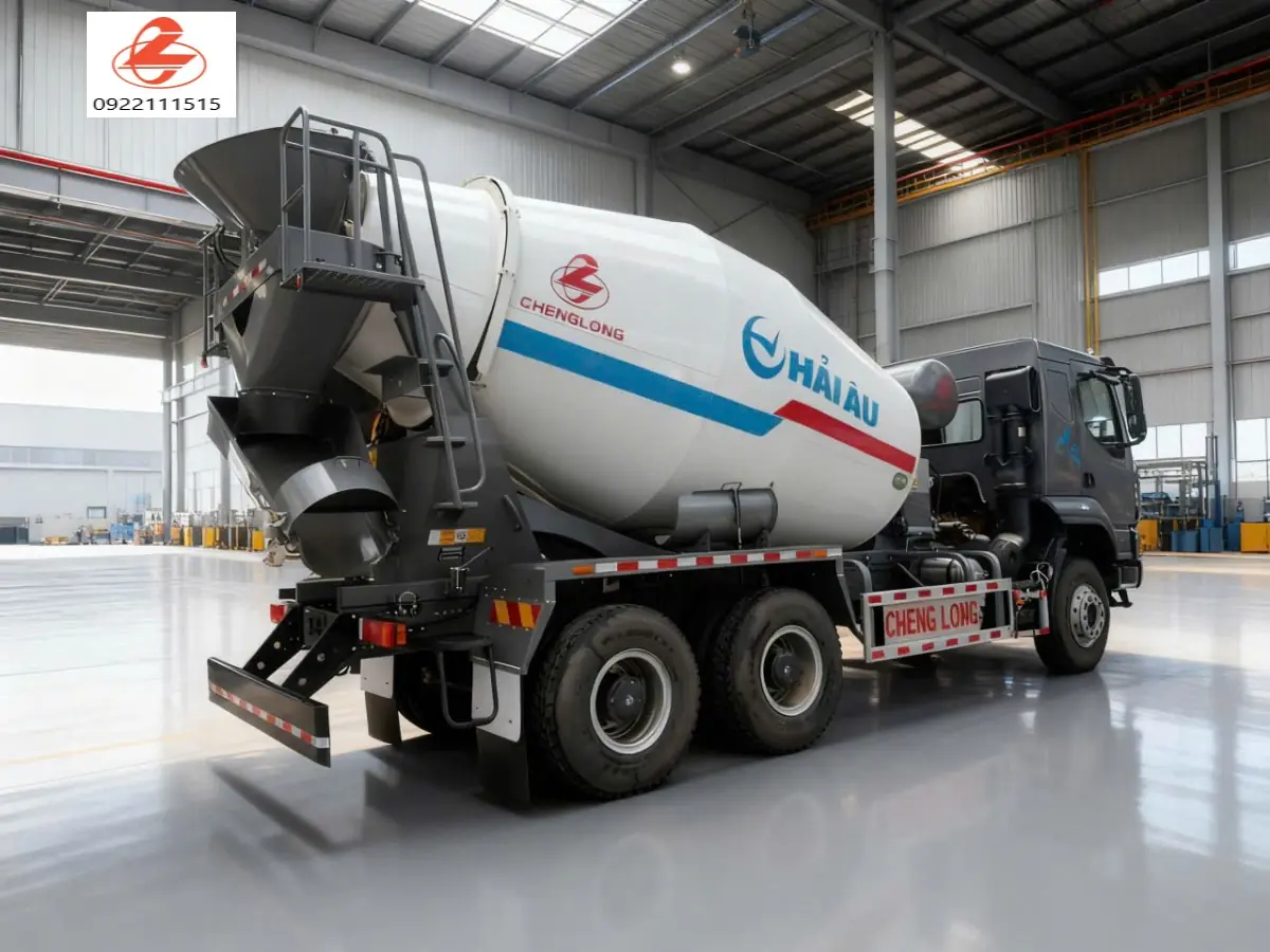  Bồn Trộn 3 Chân Chenglong H5 10m3 